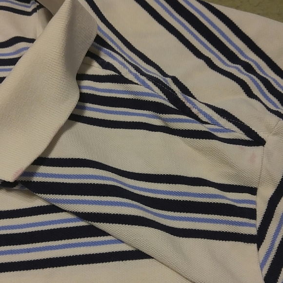 Polo Ralph Lauren blue and white striped polo size medium - Picture 4 of 5